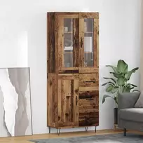 Aukštas spintelė su stalčių Senovinis medis 69,5 x 34 x 90 cm