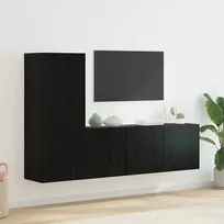 TV staliukas Televizoriaus sieninis modulis 5 vnt. 240 x 30 x 183 cm