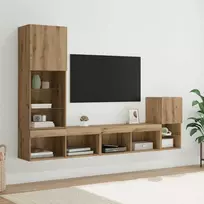 TV staliukas TV sieniniai vienetai Amatininkų ąžuolas Apdirbta mediena