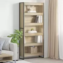Knygų spinta 2 pcs Sonoma 80 x 30 x 189,5 cm Apdirbta mediena