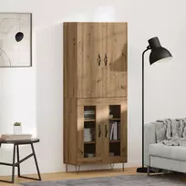 Aukštas spintelė 2 vnt. Amatininkų ąžuolas 69,5 x 34 x 180 cm