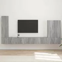 TV staliukas TV sieninio kabineto komplektas 6 vnt. 98 x 31 x 29,5 cm