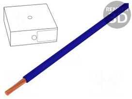 Wire | H07V-K | stranded | Cu | 1.5mm2 | ultramarine blue | PVC | 450/750V