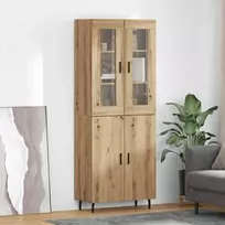 Aukštas spintelė 2 vnt. Amatininkų ąžuolas 69,5 x 34 x 180 cm