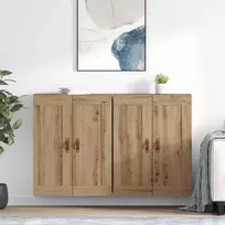 Prikabinama spinta 2 pcs Amatininkų ąžuolas 69,5 x 34 x 90 cm