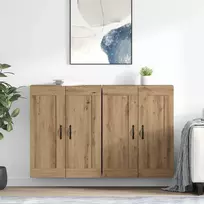 Prikabinama spinta 2 pcs Amatininkų ąžuolas 69,5 x 34 x 90 cm