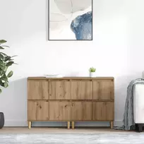 Šoninės lentynos 2 vnt. Amatininkų ąžuolas 60 x 35 x 70 cm