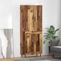 Aukštas spintelė 2 pcs Senovinis medis
