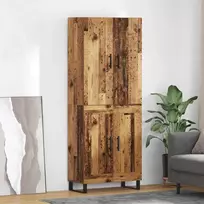 Aukštas spintelė 2 pcs Senovinis medis 69,5 x 34 x 180 cm