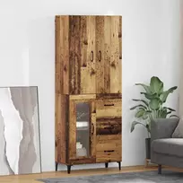 Aukštas spintelė su stalčių Senovinis medis 69,5 x 34 x 180 cm