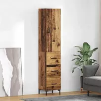 Aukštas spintelė su stalčių Senovinis medis 69,5 x 34 x 180 cm
