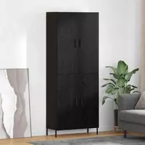 Aukštas spintelė Juodas ąžuolas 69,5 x 34 x 180 cm