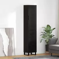 Aukštas spintelė Juodas ąžuolas 34,5 x 34 x 180 cm