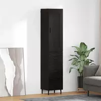 Aukštas spintelė Juodas ąžuolas 34,5 x 34 x 180 cm