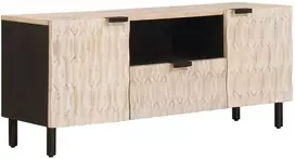 Televizoriaus spintelė Baltos skalbimo apdaila 105 x 33 x 46 cm