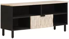 Televizoriaus spintelė Baltos skalbimo apdaila 100 x 33 x 46 cm