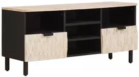 Televizoriaus spintelė Baltos skalbimo apdaila 100 x 33 x 46 cm
