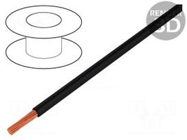 Wire | Silivolt®-1V | stranded | Cu | 1x0,15mm2 | silicone | black | 300V