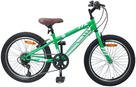 Kalnų Dviratis 24 Colių 6-Speed 8-12 metų Žalia