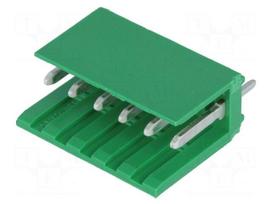 Socket | wire-board | male | AMPMODU MOD I | 3.96mm | PIN: 6 | THT | tinned