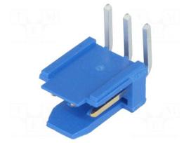 Socket | wire-board | male | PIN: 3 | 2.54mm | THT | DUBOX | 3A | gold-plated