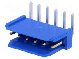 Socket | wire-board | male | PIN: 6 | 2.54mm | THT | DUBOX | 3A | gold-plated