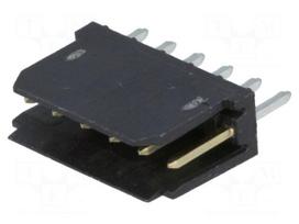 Socket | wire-board | male | PIN: 6 | 2.54mm | THT | DUBOX | 3A | gold-plated