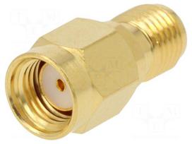 Coupler | SMA female,RP-SMA female | reverse | straight | 50Ω | teflon