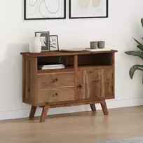 Kabalas su stalčių Natūrali 100 x 30 x 68 cm Kieto teka medžio