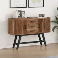 TV staliukas Televizoriaus stovas su stalčių Natūrali 110 x 30 x 75 cm