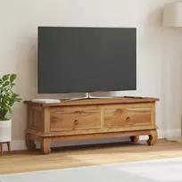 TV staliukas Televizoriaus stovas su stalčių Natūrali 110 x 35 x 40 cm