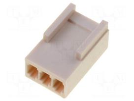 Wire-board | plug | female | 2.5mm | PIN: 3 | w/o contacts | for cable