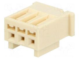 Wire-board | plug | female | 2.5mm | PIN: 3 | w/o contacts | for cable