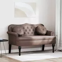 Česterfildo suolas Ruda 120,5 x 65 x 75 cm Dirbtinė oda