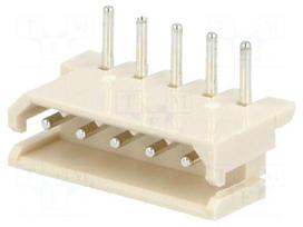 Wire-board | socket | male | SPOX | 2.5mm | PIN: 5 | THT | 3A | tinned | 250V