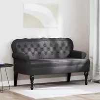 Česterfildo suolas Juoda 119,5 x 64,5 x 75 cm Dirbtinė oda