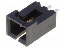 Socket | wire-board | male | SL | 2.54mm | PIN: 2 | THT | gold-plated