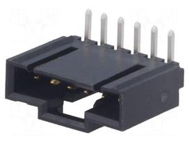 Socket | wire-board | male | SL | 2.54mm | PIN: 6 | THT | gold-plated