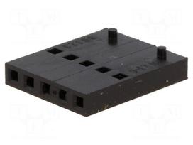 Plug | wire-board | female | C-Grid III | 2.54mm | PIN: 5 | w/o contacts