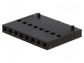Plug | wire-board | female | C-Grid III | 2.54mm | PIN: 8 | w/o contacts