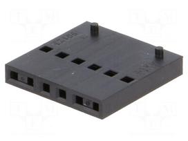 Plug | wire-board | female | C-Grid III | 2.54mm | PIN: 6 | w/o contacts