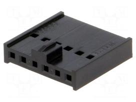 Plug | wire-board | female | C-Grid III | 2.54mm | PIN: 6 | w/o contacts