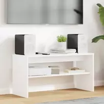 TV staliukas Televizoriaus spintelė Balta 80 x 30 x 40 cm Apdirbta mediena