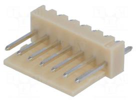 Socket | wire-board | male | NS25 | 2.54mm | PIN: 7 | THT | 250V | 3A | tinned