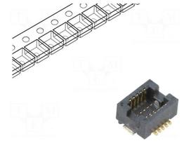 Connector: PCB to PCB | PIN: 10 | 0.5mm | H: 2.3mm | Series: BergStak