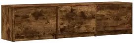 TV staliukas Televizoriaus spintelė su LED Rūkyta ąžuolas 165 x 34 x 40 cm