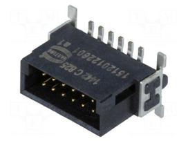 Connector: PCB to PCB | male | PIN: 12 | 1.27mm | Series: har-flex | 2.3A