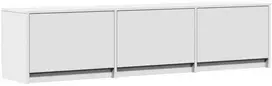 TV staliukas Televizoriaus spintelė Balta 165 x 34 x 40 cm Apdirbta mediena