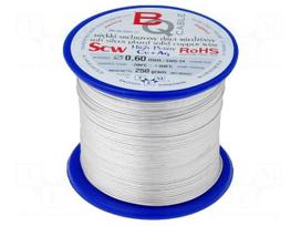 Silver plated copper wires | 0.6mm | 250g | 104m | -200÷800°C