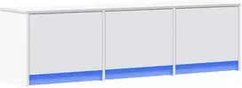 TV staliukas Televizoriaus spintelė Balta 140 x 34 x 40 cm Apdirbta mediena